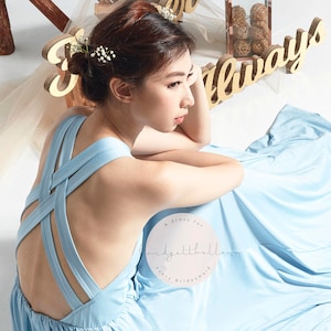 BB Evette in 12 colours Sleeveless Floor length with Slit Bridesmaid Wedding dress