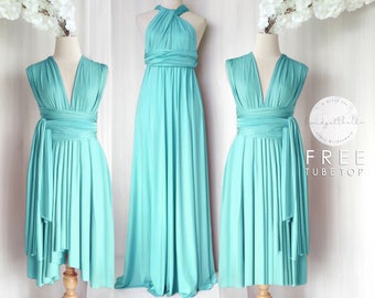 turquoise color dress