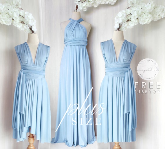 Bb Plus Size Floor Length Maxi Infinity Multiway Convertible Etsy