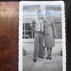 Proud Hubby - Vintage Snapshot Photo • Antique Photograph • Black & White Found Photo • Ephemera Collectible - Vernacular Photo