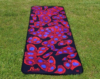 Cytsokeleton Yoga Mat Exercise for Workout Fitness Training (Science Art, Molecular Biology, Microscopy, DNA, STEM, Teacher, Gift, PhD)