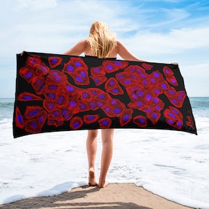 Cytoskeleton Beach Towel (Science Art, Fashion, Molecular Biology, Cells, Mitosis, Anaphase, DNA, Actin, STEM, Teacher, Gift, PhD)