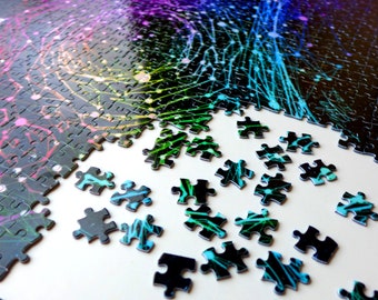 Molecular Galaxy 1000 Piece Jigsaw Puzzle for Children, Adults (Science Art, Biology, Space, DNA, STEM, Gift, Teacher, PhD, Graduation)