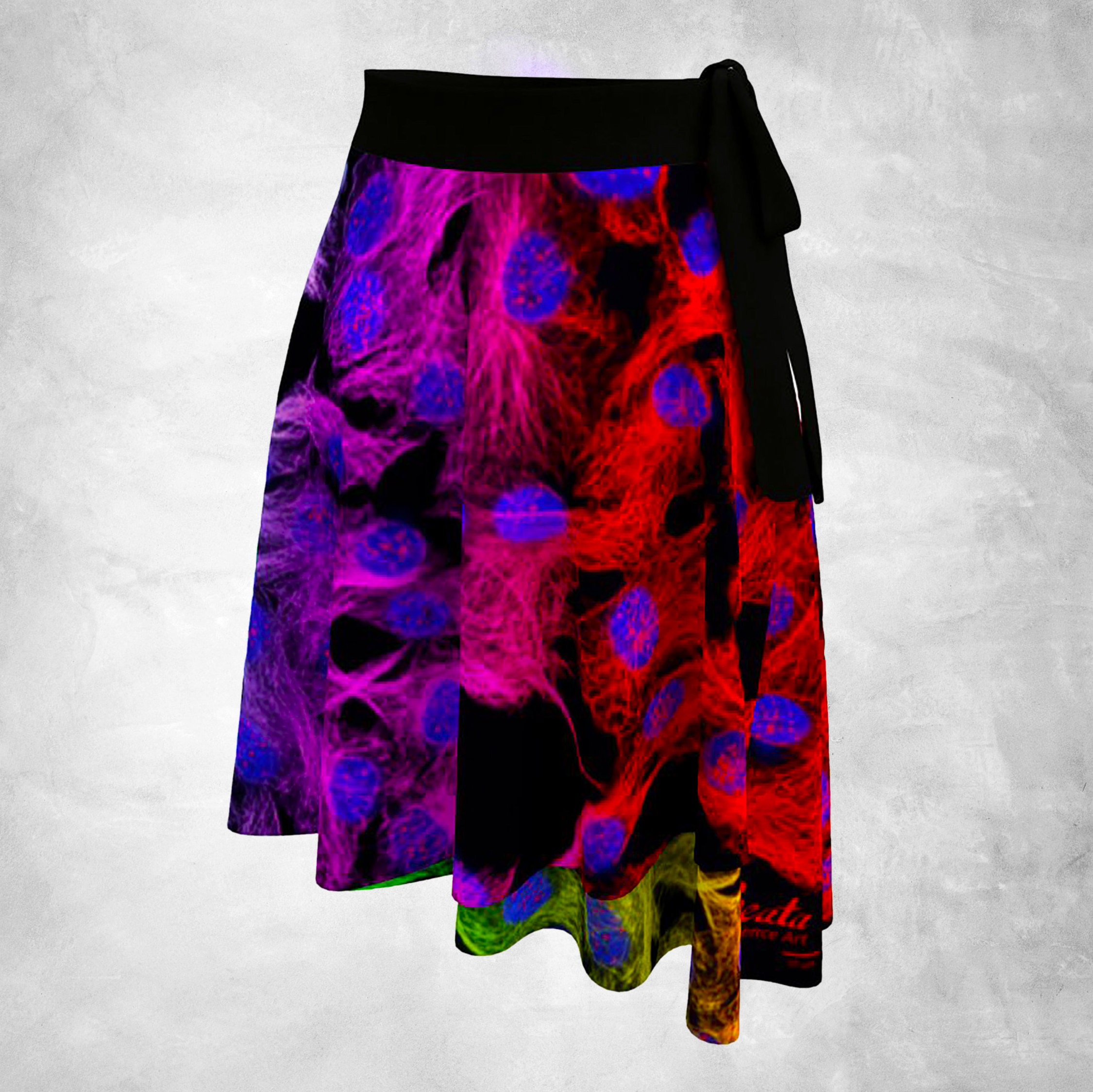 rainbow wrap skirt
