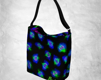 Cell Division Tote Bag (Beata Science Art, Fashion, Molecular Biology, Microscopy, Mitosis, DNA, STEM, Teacher, Gift, PhD)