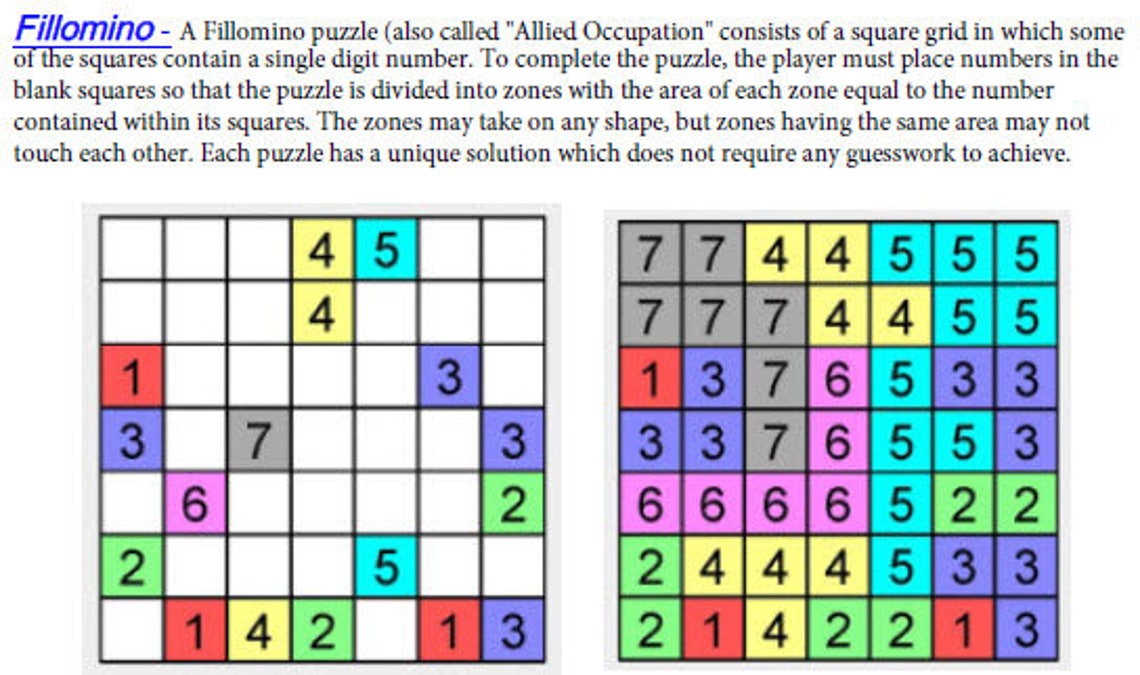 Printable Japanese Puzzle Sampler 6 different puzzles2 of Etsy