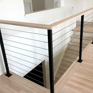 Cable / Wire railing for sell. Install inside and on decks. Stair wire railing. Get a quote for deck posts and cable kits. 1 post = 145.00