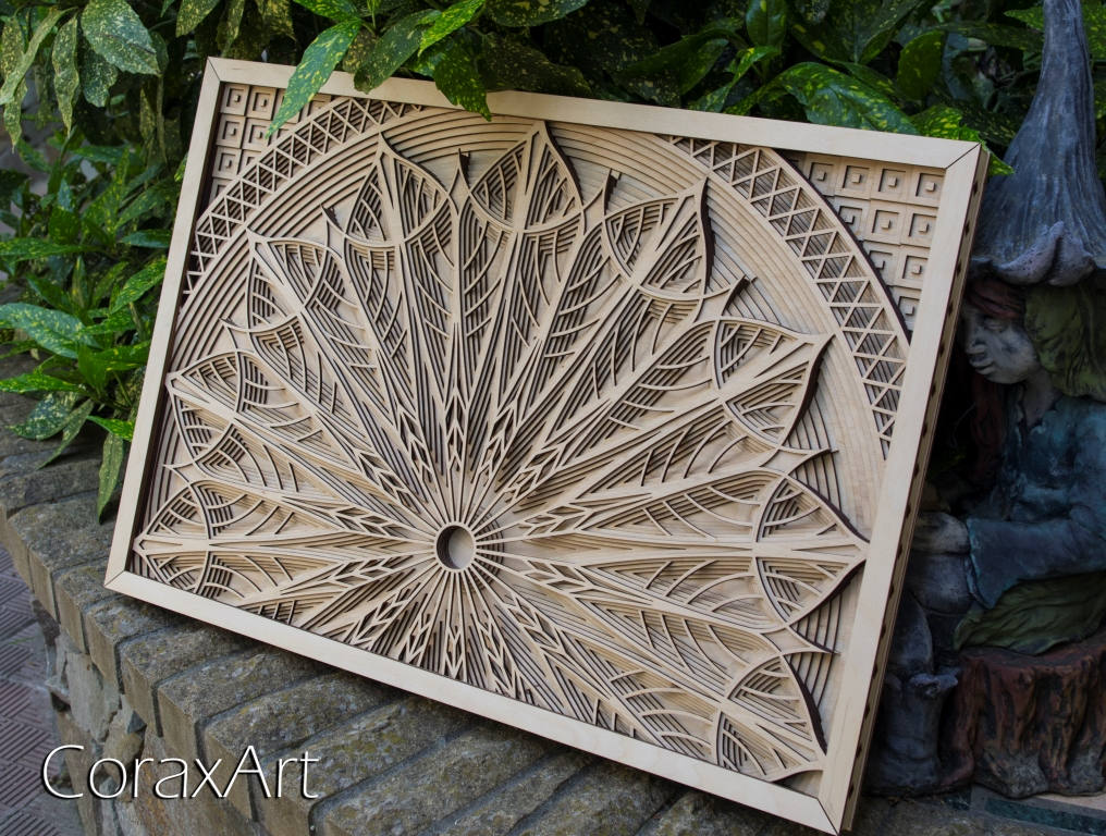 Wood Wall Art Mandala Wood ArtModern ArtHome Etsy