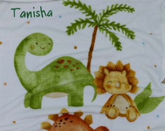 Baby blanket with name Dinos