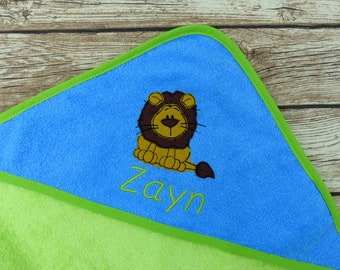 gift. Beach Towel Toddle /& Big Kid Towel Bitty Blooms Lavender Hooded Towel Monogram Personalization Available Embroidery