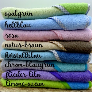 baby towel with name