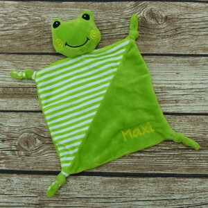 Cuddly towel with name frog green image 7