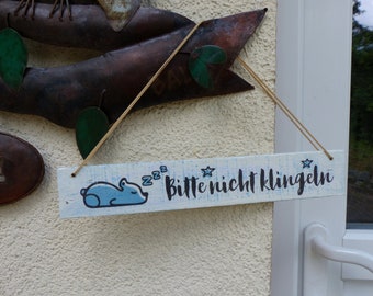 Türschild Bitte nicht klingeln