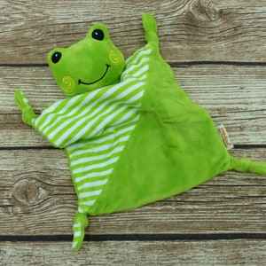 Cuddly towel with name frog green image 4