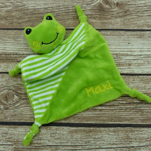 Cuddly towel with name frog green image 8