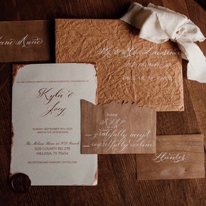 20 Wood veneer place cards image 2