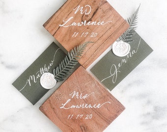 100 Wax Seal Fern Place cards