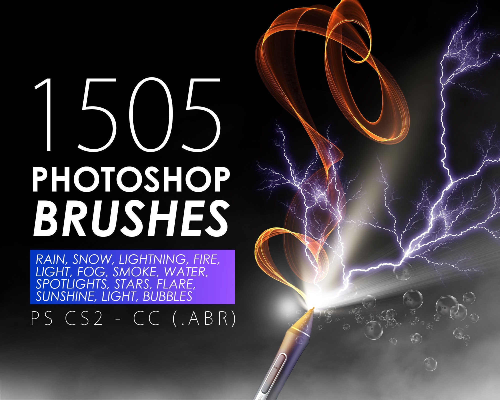 1505 Brushes Bundle Overlays Snow Etsy