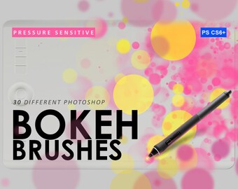 30 Bokeh Photoshop Brushes, Glitter Brushes, Dust Brushes, Bokeh Dust Overlays, Photoshop Overlays, Procreate, Abr, Instant Digital Download