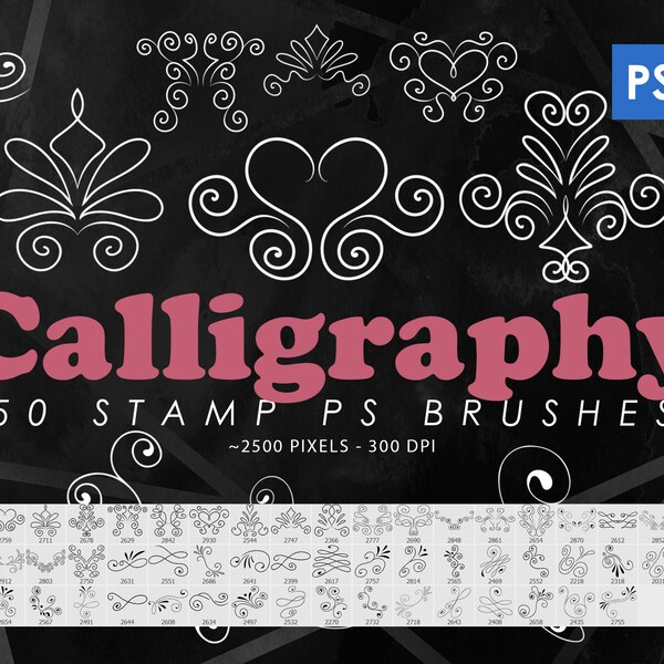 Calligraphy Swirl Etsy UK