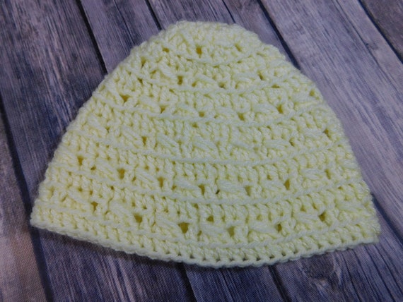 yellow infant hat