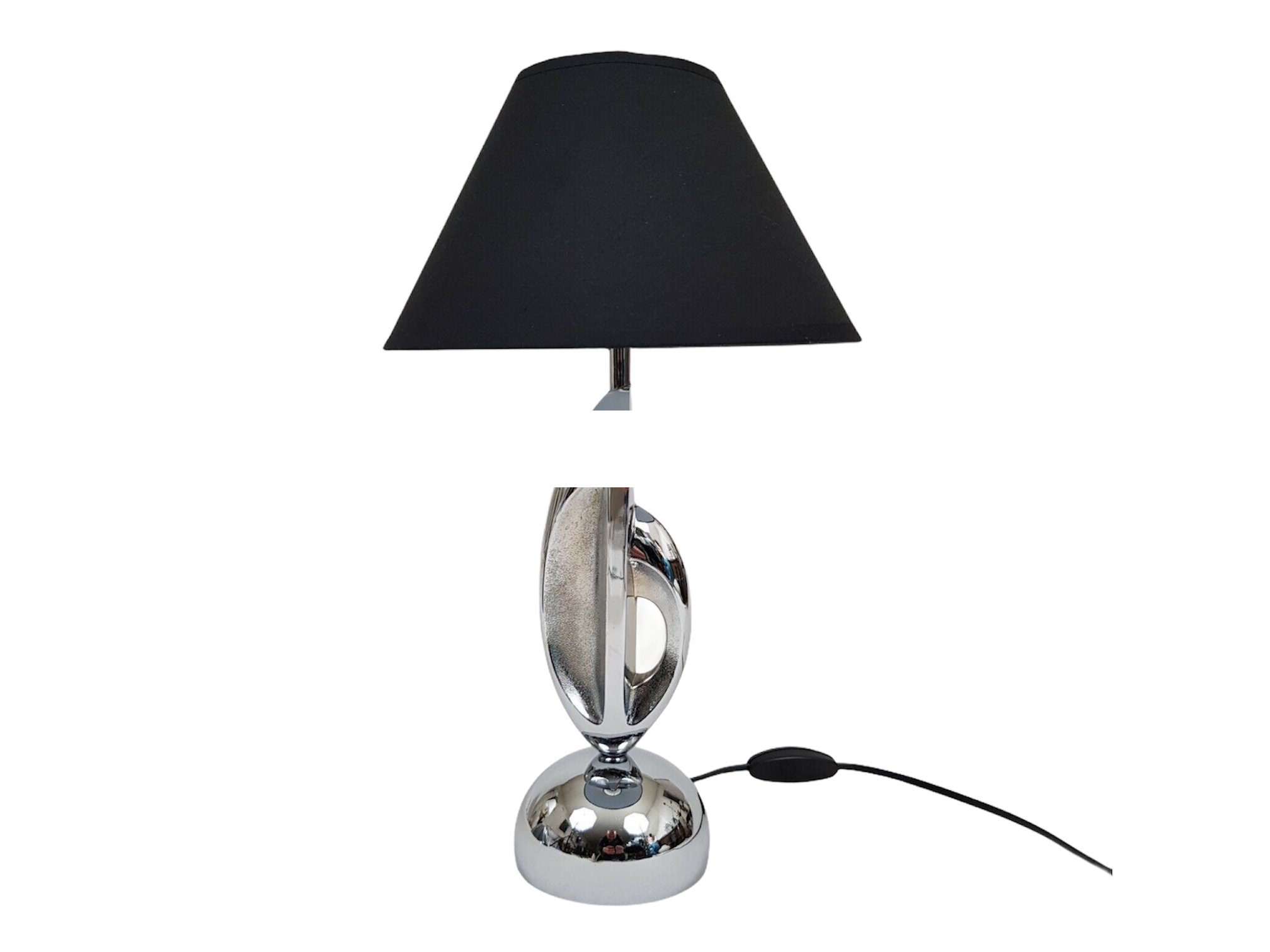 Lampe Moderniste en Metal Chromé