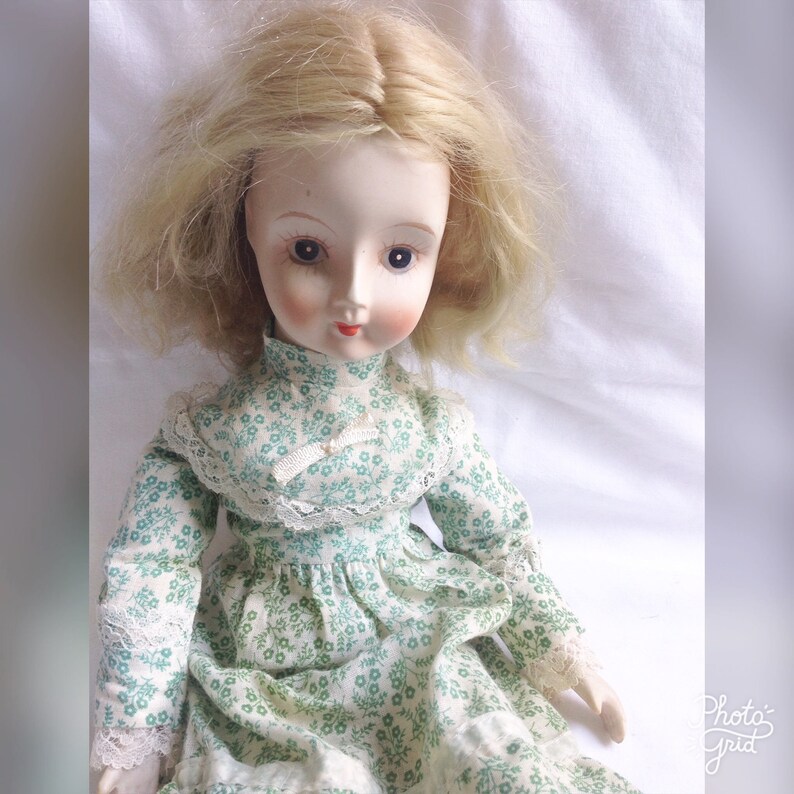 Vintage Porcelain Doll Antique Doll Collectible Rustic Doll Etsy