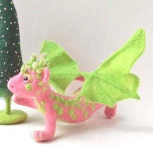 Made to order Needle felted dragon Art doll creature Alternative gift