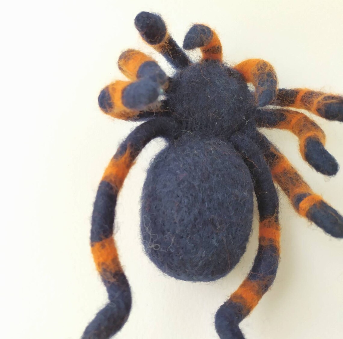 Jumping spider Felt sculpture Halloween favor Cute spider Etsy