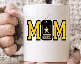 Military Army Mom Personalized Mug,