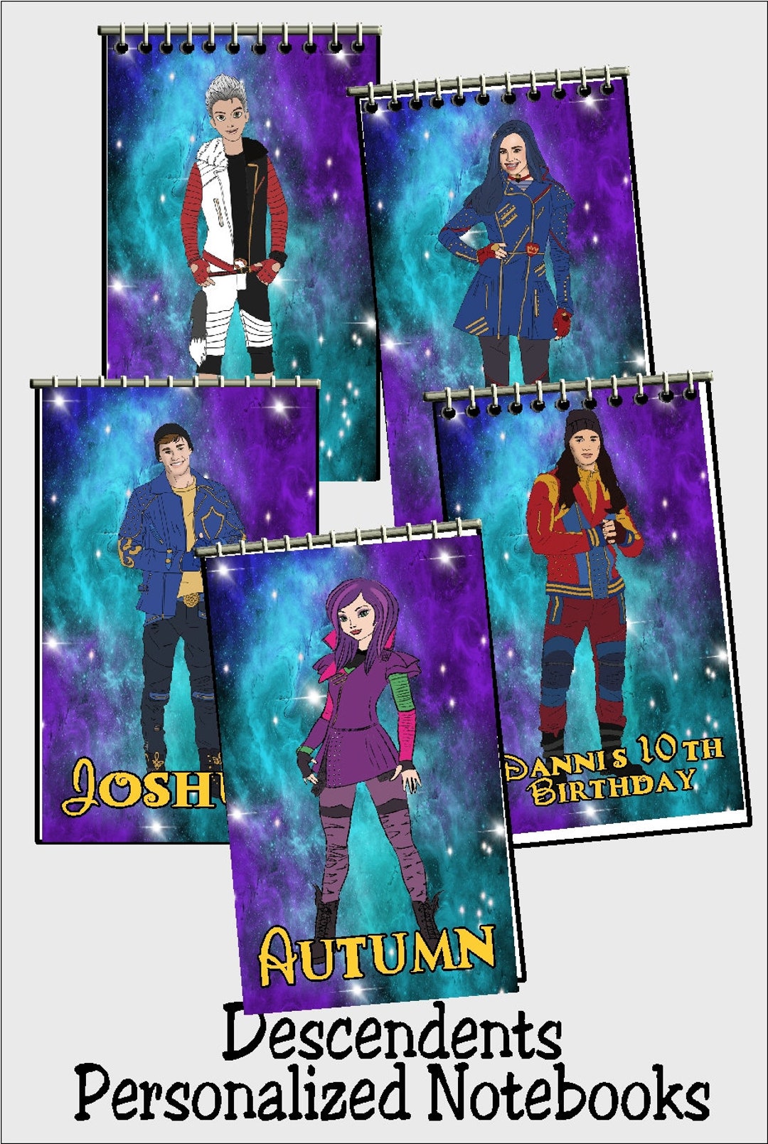 Evil Notebook Villain Kid Personalized Notebook, Evil Villains Kids Custom Note Book ...