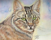 A4 Custom Pet portraits, Realistic Animal art with Soul, watercolour animal art, custom animal art of your pet