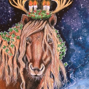 Solstice Magic art print, (featuring Ruby)