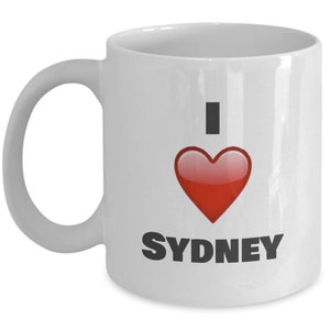 I Love Sydney,  Sydney Mug, Sydney Coffee Mug, Sydney Gifts