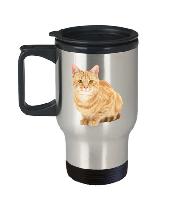 Orange Tabby Cat Travel Mug - Orange Tabby Cat Coffee Mug - Funny Insulated  Tumbler - Novelty Birthday Christmas Anniversary Gag Gifts Idea