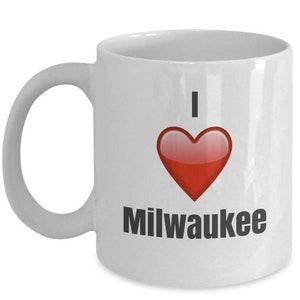LIMITED SALE I Love Milwaukee, Milwaukee Mug, Milwaukee Coffee Mug, Milwaukee Gifts
