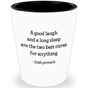 Irish Proverb Shot Glasses - Novelty Birthday Gifts Idea