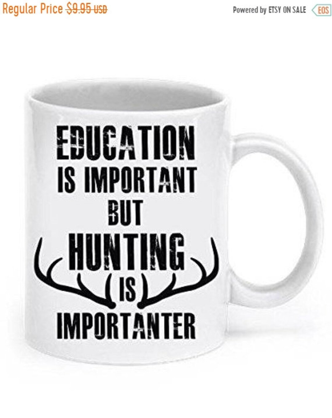 LIMITED SALE Funny Hunting Mug Hunting is Importanter Hunting Mug