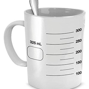 LIMITED SALE Coffee Mug Beaker, Funny Coffee Beaker, Coffee Measure Mug