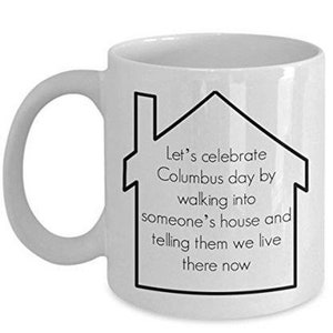 LIMITED SALE Columbus Coffee Mugs ,Columbus mug, columbus coffee mug