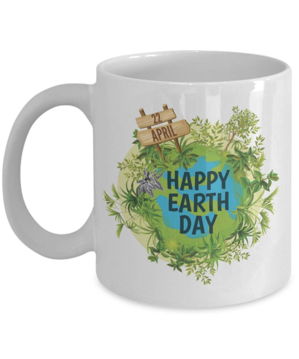 Happy Earth Day, Happy Earth Day Mug, Earth Day Coffee Mug, Earth Mug ...