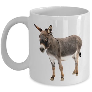 Baby Donkey Mug Funny Tea Hot Cocoa Coffee Cup Novelty Birthday Christmas Anniversary Gag Gifts Idea image 1