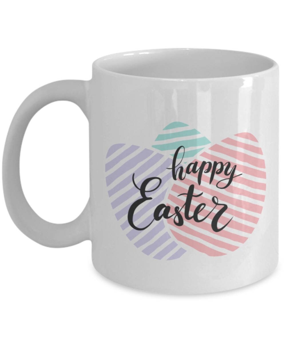 Easter Ceramic Mug Happy Easter mug Easter mug Easter | Etsy