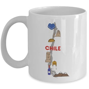 Chile Travel Mug - Funny Tea Hot Cocoa Coffee Cup - Novelty Birthday Christmas Anniversary Gag Gifts Idea