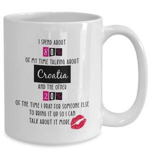 Croatia coffee mug, croatia gift, croatia pride, croatian present, gift for croatian, funny croatia gift idea for men and women, birthday...