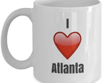 Ich liebe Atlanta, Atlanta Tasse, Atlanta Kaffeetasse, Atlanta vereint Tasse