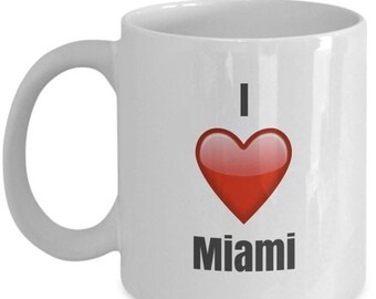 LIMITED SALE I Love Miami, Miami Mug, Miami Coffee Mug, Miami Gifts