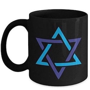 LIMITED SALE Star of David, Jewish Coffee Mug. Jewish Gifts, Jewish gift