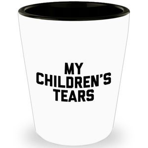 Vaso de chupito de lágrimas para niños - Regalo frío o caliente para mis hijos - Cerámica