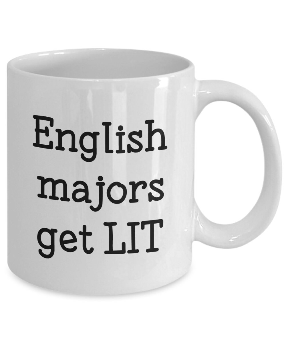 Literary Pun Mug English Majors Get LIT Funny Tea Hot Etsy